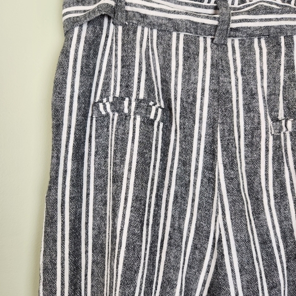 Who What Wear Striped Linen high-waist Pants - Picture 8 of 8